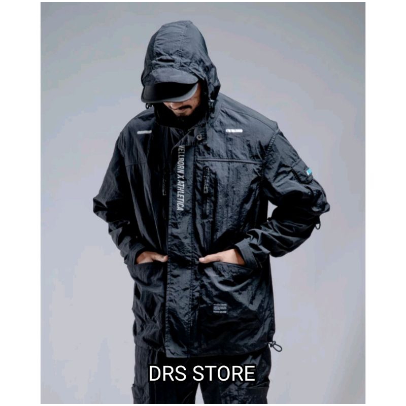 DRS STOREAthletica - Athletica x Wellborn Spzl Jacket Black | Anorak Jacket | Cagoule Jacket | Jacke