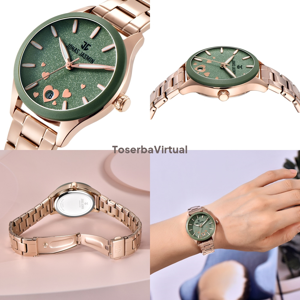 TERBARU - Jam Tangan Wanita Jonas Jasmin JJ 2273 Ori Arloji tanggal jonas jasmine Rubber Strap Anti 