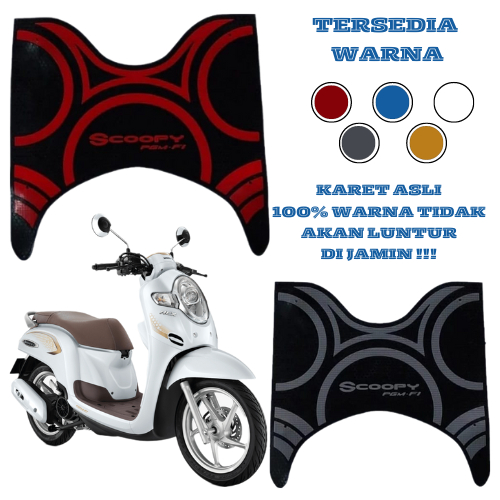 karpet motor scoopy new 2019 pijakan kaki motor HONDA SCOOPY DONAT 2017-2019