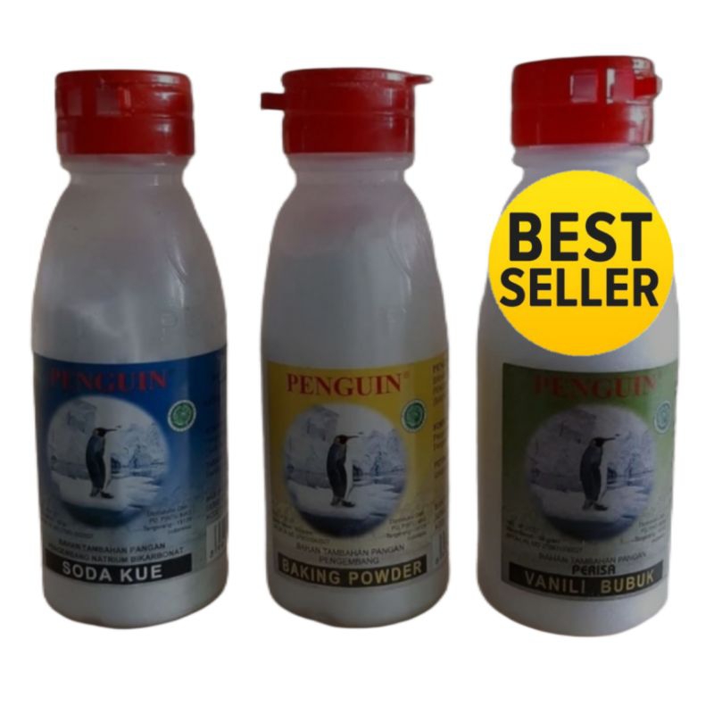 

penguin pinguin soda kue ,sodium bikarbonat , vanili baking powder baking mix bubuk 60 gram