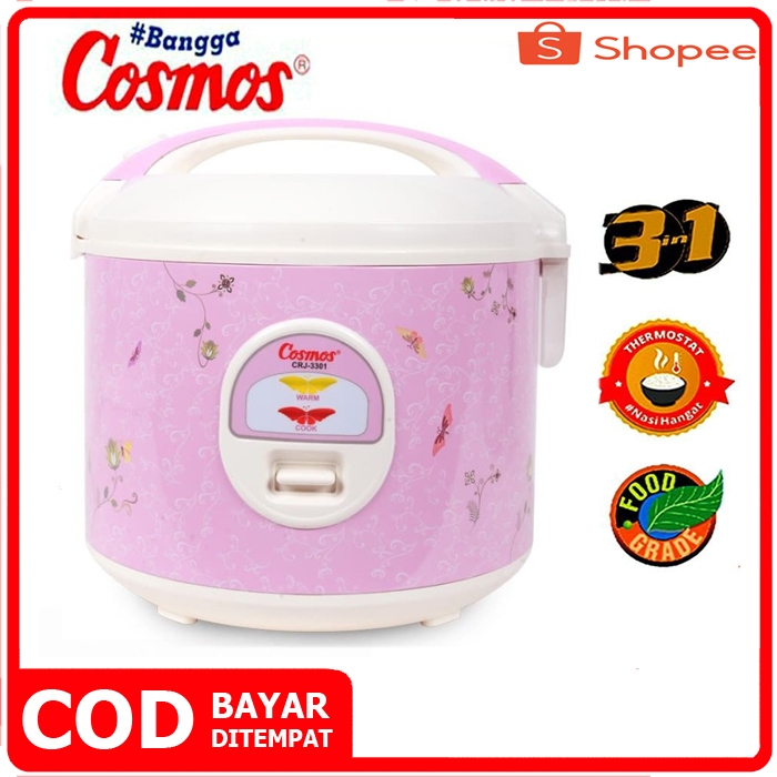 MAGIC COM COSMOS CRJ 3301 / 3306 RICE COOKER / MEJIKOM / MAGICOM / MEJIKOM KECIL / MEJICOM MURAH PRO