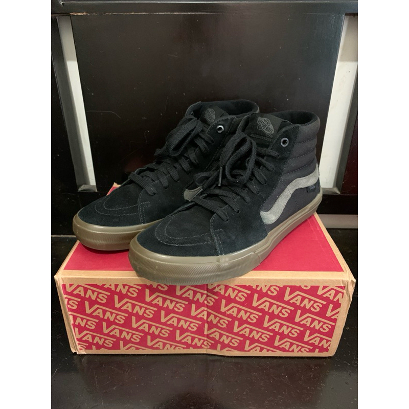 vans sk8hi pro bmx black gum (resmi navy)