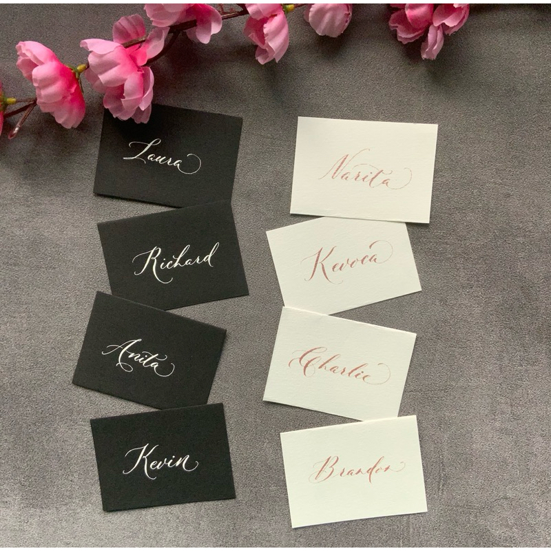 

Placement Card / Calligraphy Card / Place Card/ Name Tag