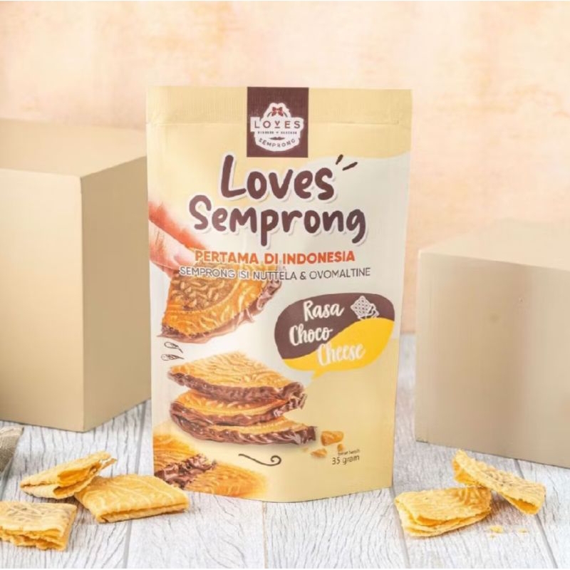 

Kue loves semprong coklat keju pouch