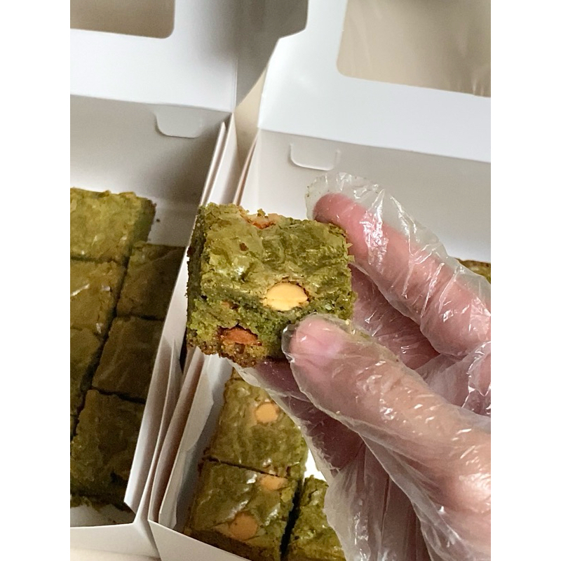 

Matcha White Choc Brownies