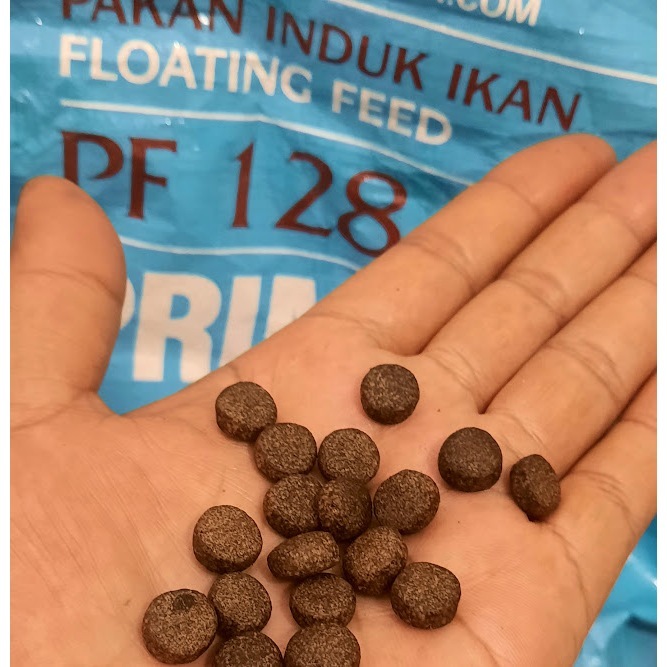 PF 128 PRIMA FEED PAKAN INDUKAN IKAN PAKAN APUNG FLOATING PAKAN IKAN GURAME LELE NILA PATIN