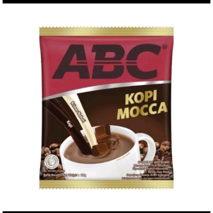 

kopi abc kopi mocca renceng isi 10 pcs x 27gram