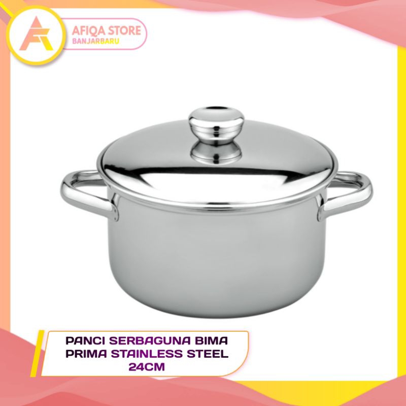 Panci Serbaguna Bima Prima Stainless Steel 24Cm