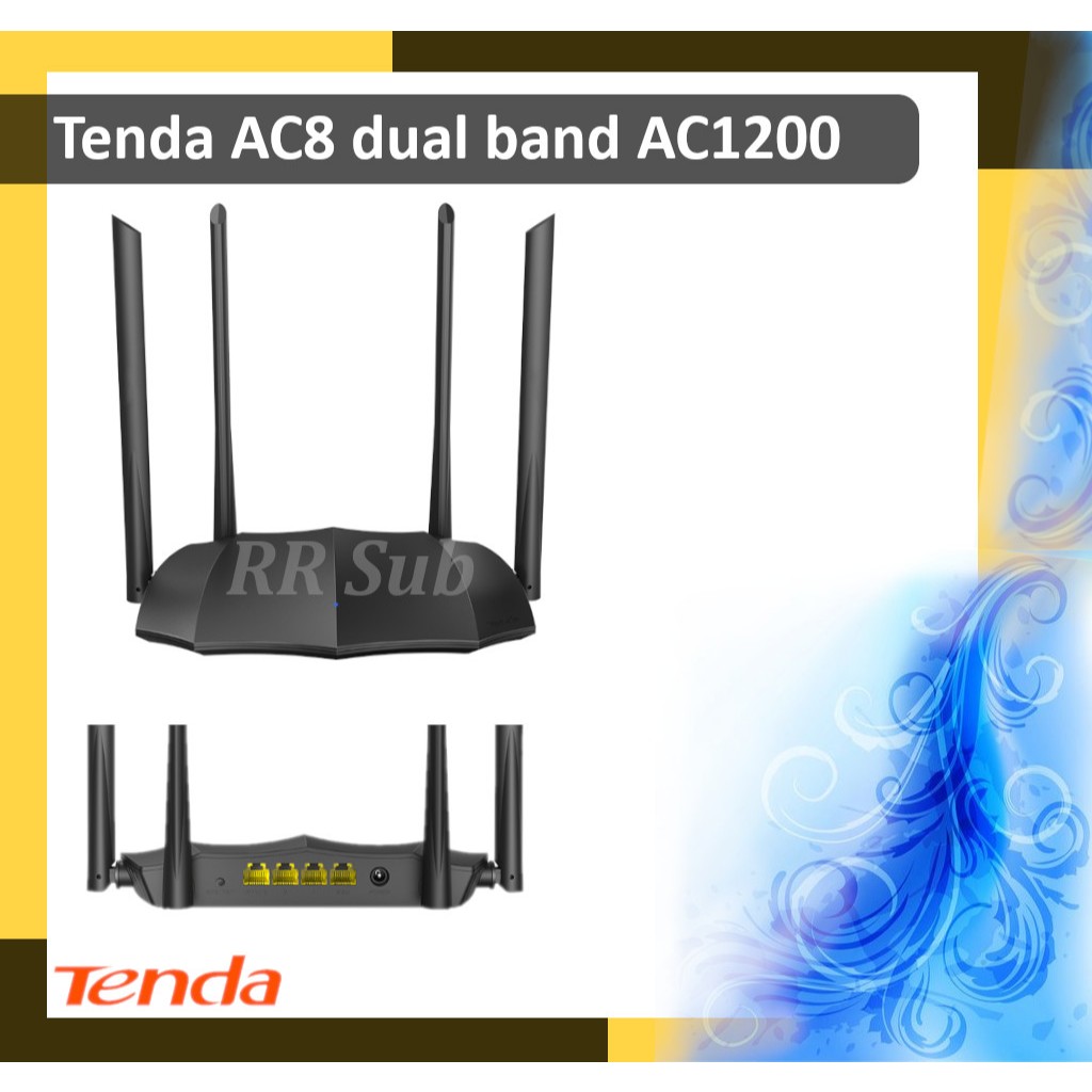 Tenda AC8 AC1200 Dual Band Gigabit Wireless AC 1200Mbps Router