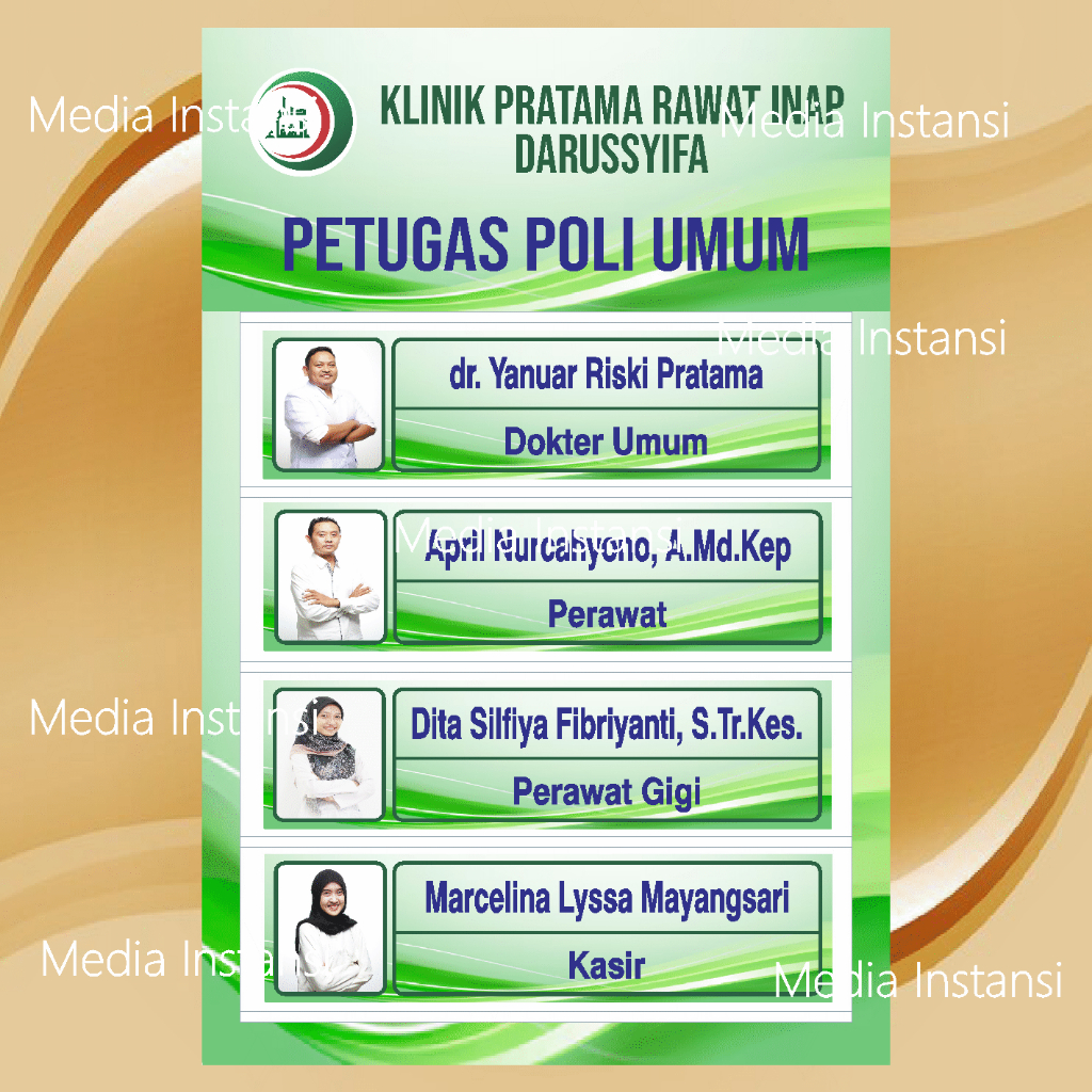 

Akrilik Papan Petugas Custom | Akrilik Petugas untuk Ruangan Pelayanan Instansi | Gratis untuk Slot Nama sesuai isi Pesanan