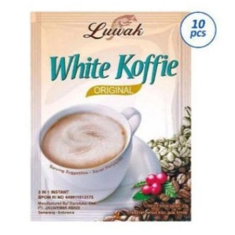 

Kopi Luwak White Koffie Original 1 Renceng 10 sachet