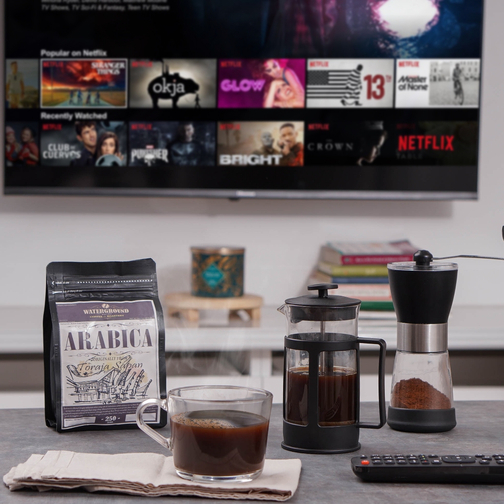 

Waterground Coffee Kopi Arabika Toraja Sapan Biji Kopi GRADE 1 Single Origin, 200 GR