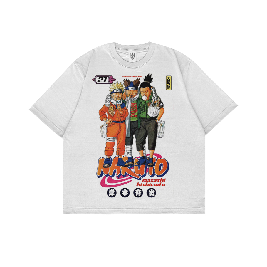 KAOS BAJU NARUTO T21| T-SHIRT OVERSIZE PUTIH STYLE Y2K VINTAGE BOOTLEG GRUNGE | PRIA WANITA DEWASA A