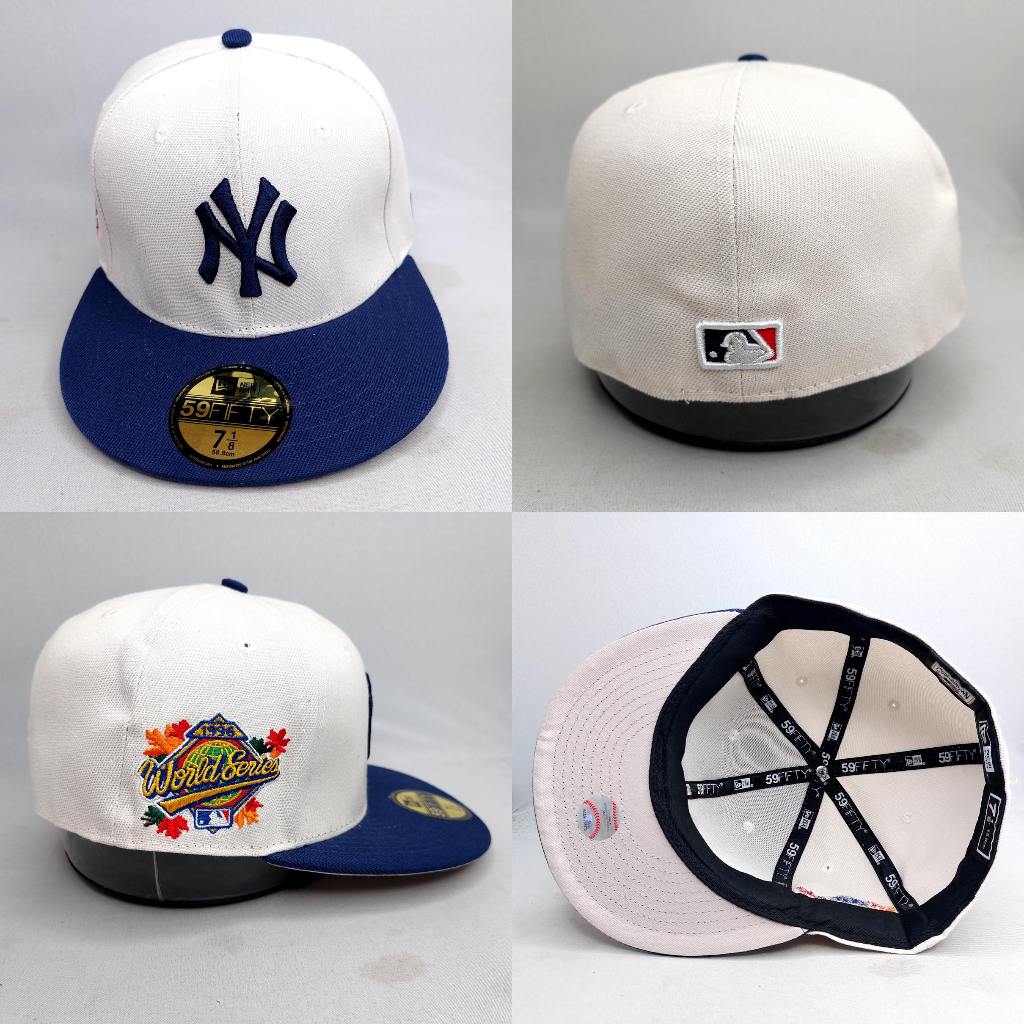 TOPI FITTED MLB NY CREAM LOGO NAVY
