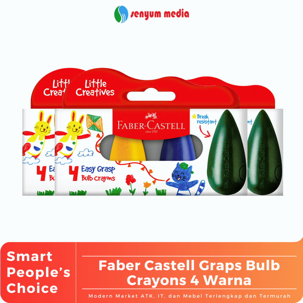 

Faber Castell Graps Bulb Crayons 4 Warna (1 Pcs) (S:PCS)
