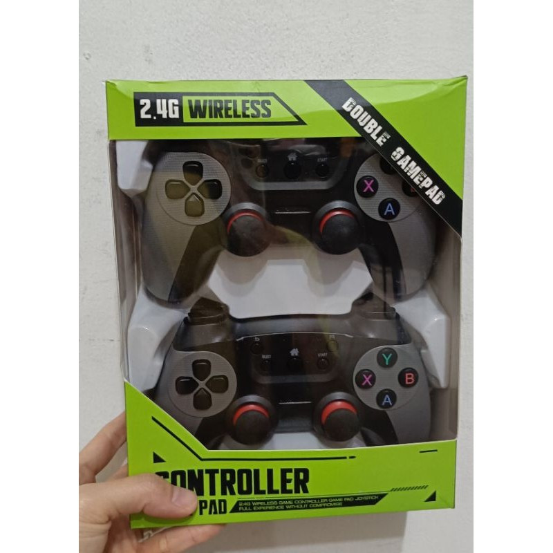 Gamepad Double Wireless Turbo - Joystick Pc Controller Gaming Komputer Wireless Turbo 2.4ghz