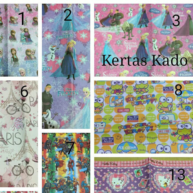 XQSTORES Kertas Kado JUMBO 100x70cm