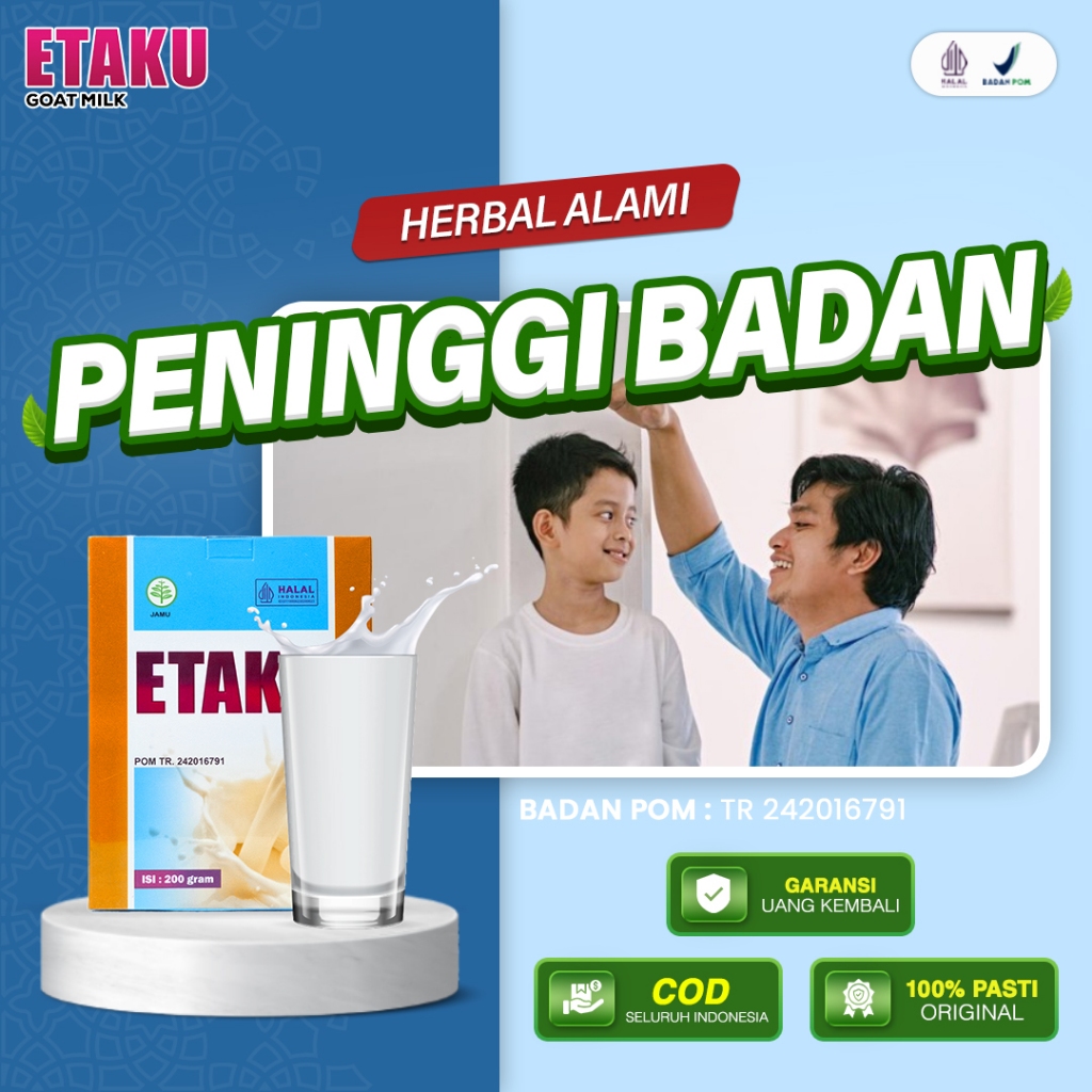 

Susu Peninggi Badan Anak Remaja dan Dewasa Walatra Etaku Susu Kambing Etawa Murni Goat Milk BPOM
