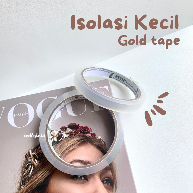 

[ READY ] Isolasi Kecil - Gold Tape - High Quality