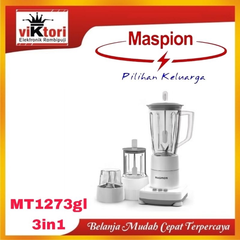 MASPION MT1273GL / BLENDER MASPION KACA 1LITER/ BLENDER MASPION 3IN1 / PELUMAT MAKANAN