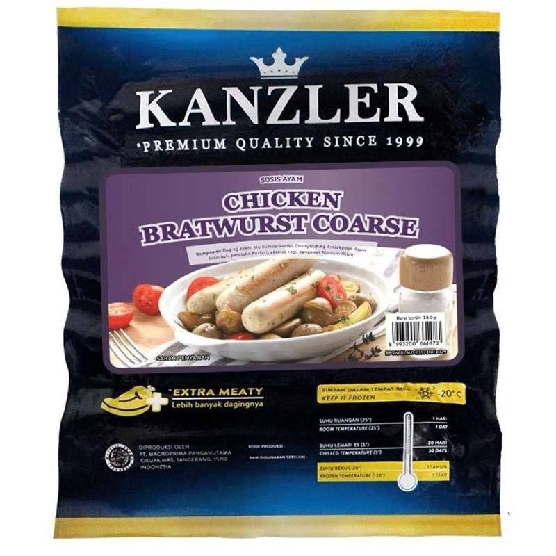 

SOSIS Kanzler Chicken Bratwurst Coarse - 360gr