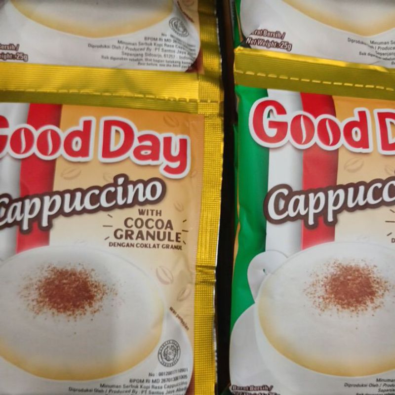 

Good day cappuccino 25g x10sachet