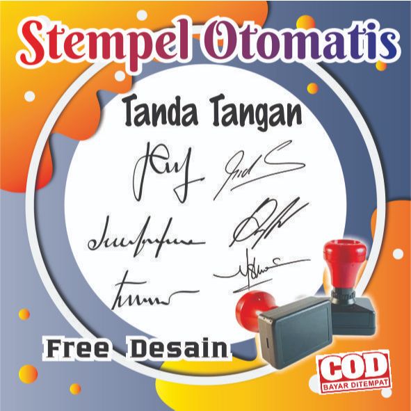 

Stempel Otomatis Tanda Tangan / Paraf dan Nama