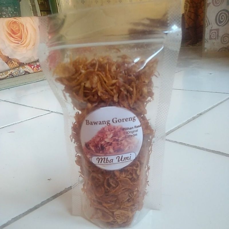 

Bawang goreng tanpa tepung