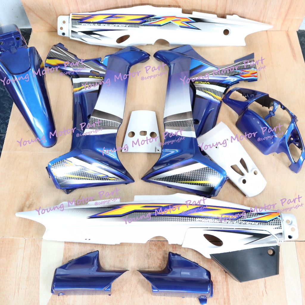 Cover Bodi Full Set Body Fizr Fiz R Full Clutch Biru 2004