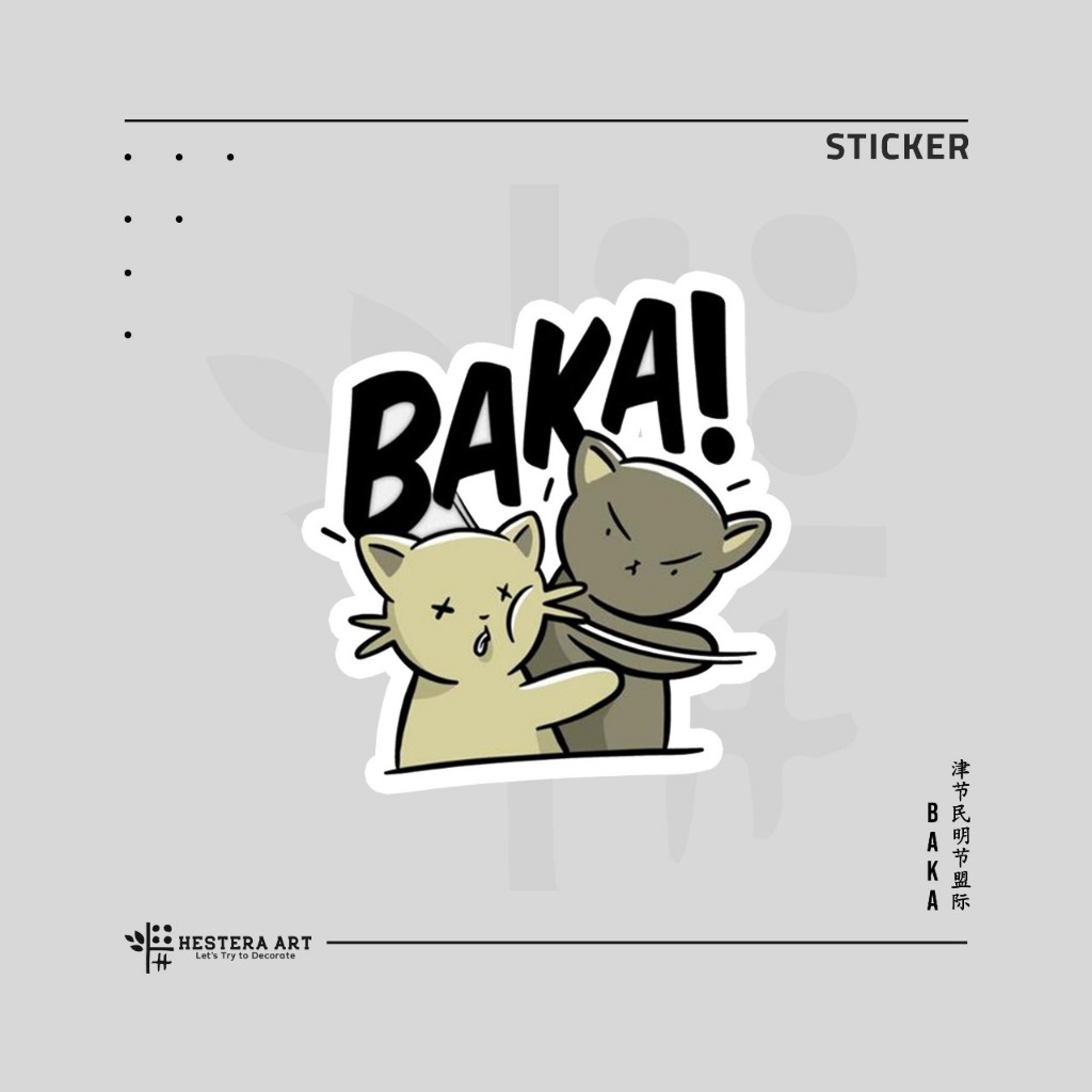 

Stiker Baka Slap Cats Sticker Vinyl Doff Laminasi | Sticker Meme Bodoh