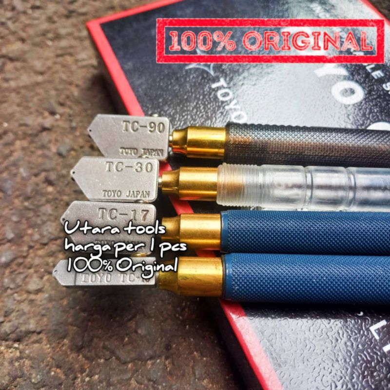 Alat Potong Kaca Toyo Cutter TC 90 / TC 30 / TC 17 / TC 10 Toyo Glass Cutter Mata Potong Kaca Origin