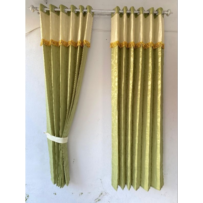 Gorden Smokring Poni 6 Gelombang 12 lobang Gorden Jendela Gorden Pintu Gorden Kamar Model Terlaris H