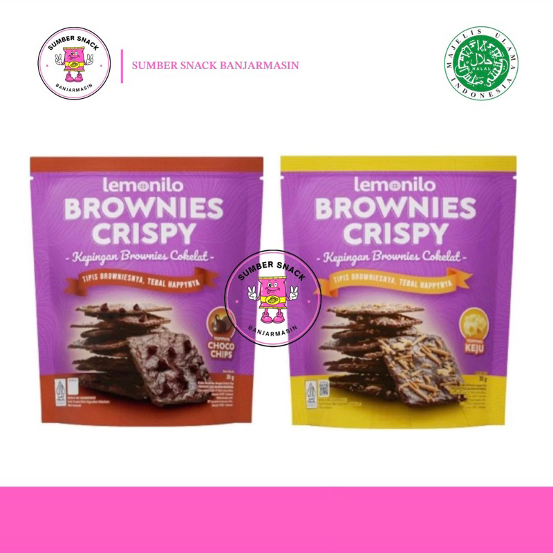 

Lemonilo Brownies Crispy (+-35g) (3 Varian Rasa)