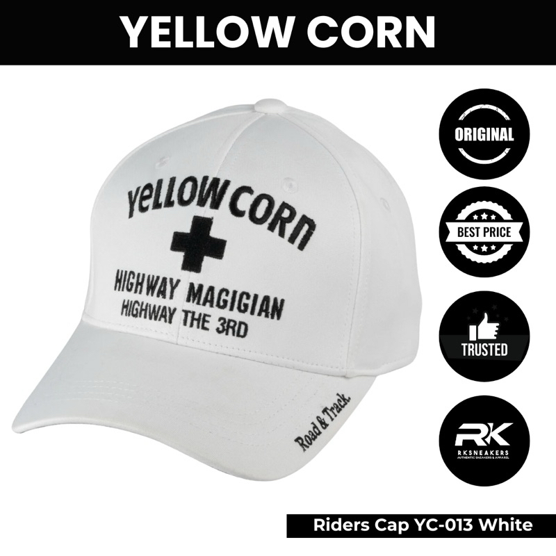 Yellow Corn Cap YC-013 White Original 100%