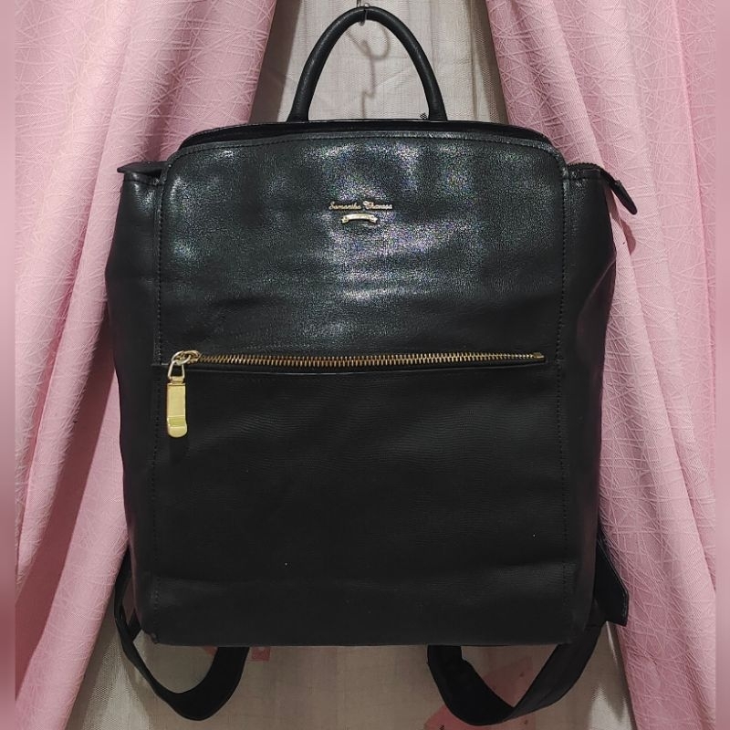 tas ransel kulit. tas ransel samantha thavasa. tas ransel preloved