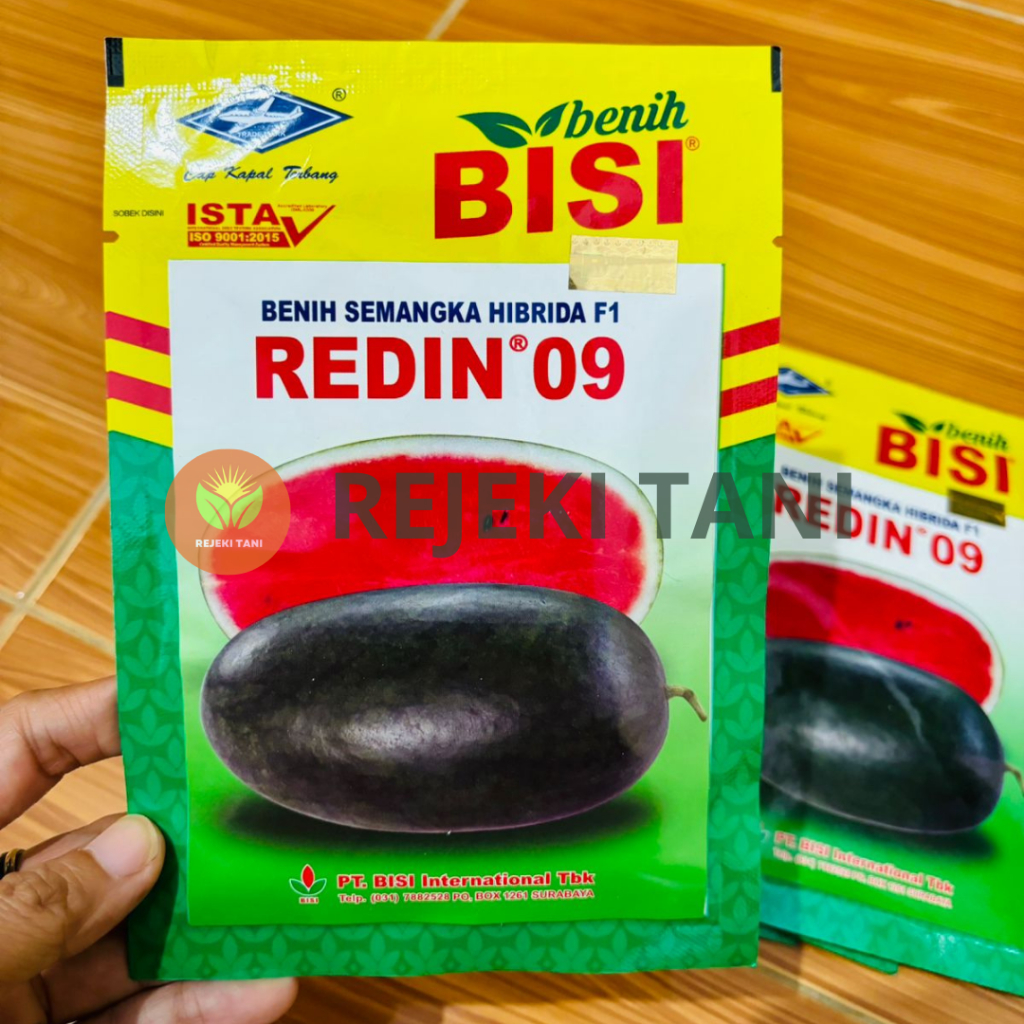 Benih biji semangka inul merah redin 09 kemasan 20 gram cap kapal terbang