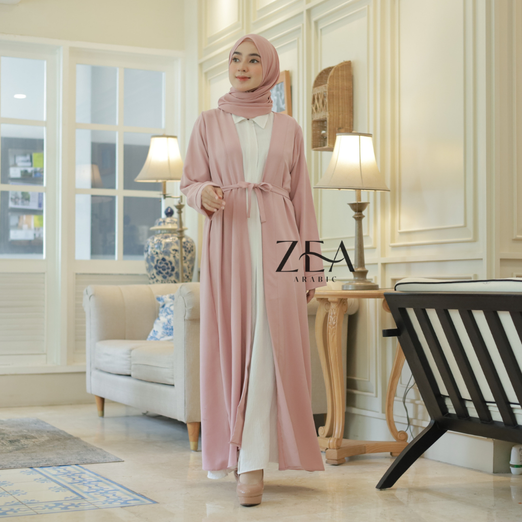 Outer Mecca | Abaya Outerwear | Long Cardigan | Gamis Polos by Zeaarabic