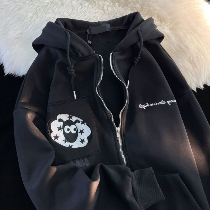 JACKET HOODIE ZIPPER - HIDDEN SHEEP HOODIE