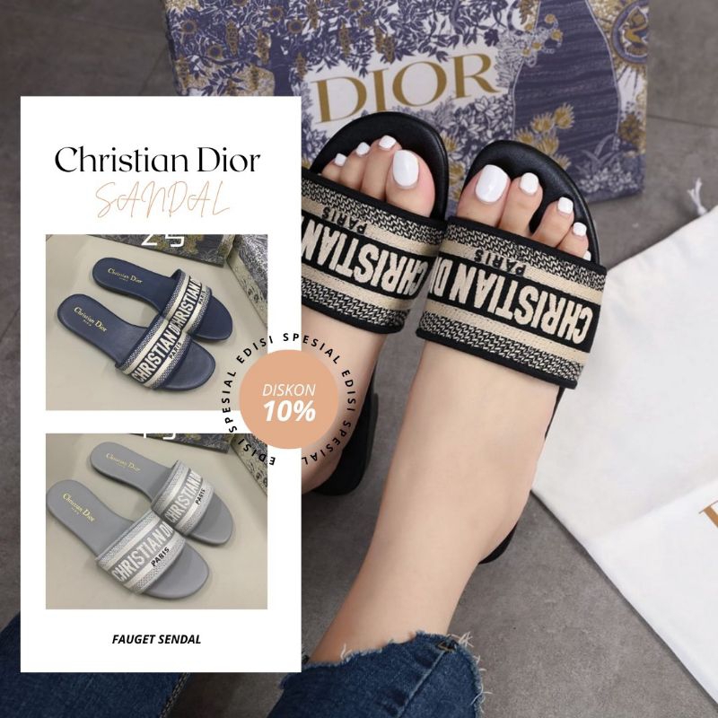 sandal christian dior/sandal murah/sandal/sandal lucu/sandal wanita