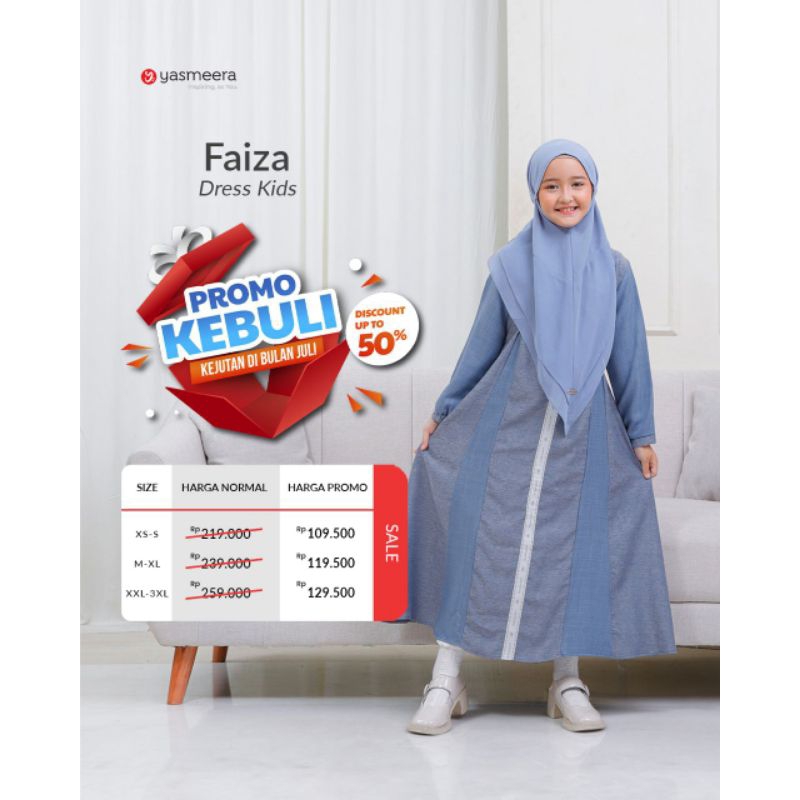 Yasmeera Official - Gamis Faiza Anak Sarimbit 2023