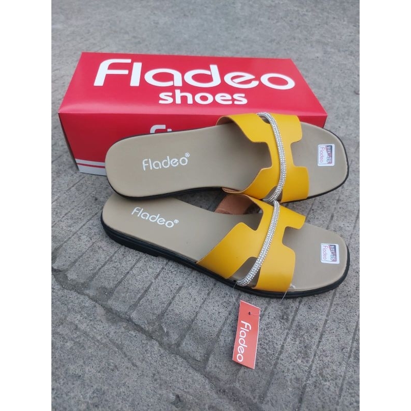 PROMOSandal slop wanita flad H motif Bling// sandal wanita terbaru//sandal H motif Bling