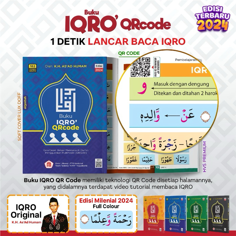 iqro qrcode millenial- CARA CEPAT MEMBACA AL-QUR'AN - KH AS'AD HUMAM