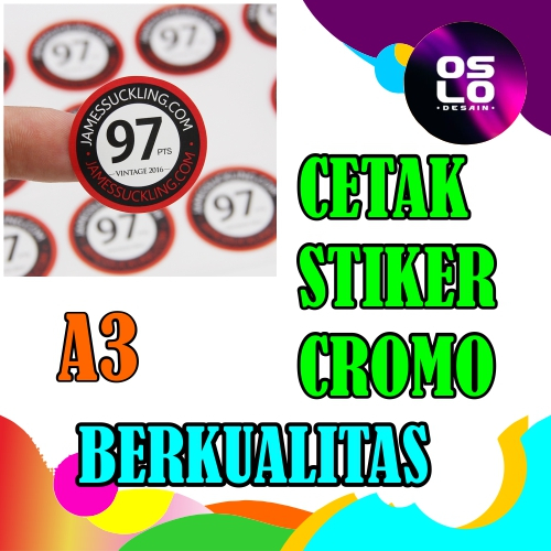 

CETAK STIKER CHROMO CUT A3 MURAH / CETAK STIKER LABEL KEMASAN MAKANAN MINUMAN ONLINESHOP MURAH