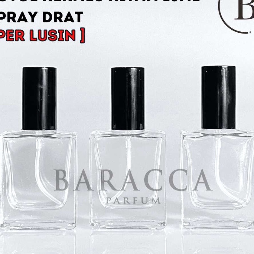 KP8 Botol Parfum Hermes 15ML Drat Tutup Hitam  Botol Parfum Kosong Hermes  Botol Parfum Kaca 15ML