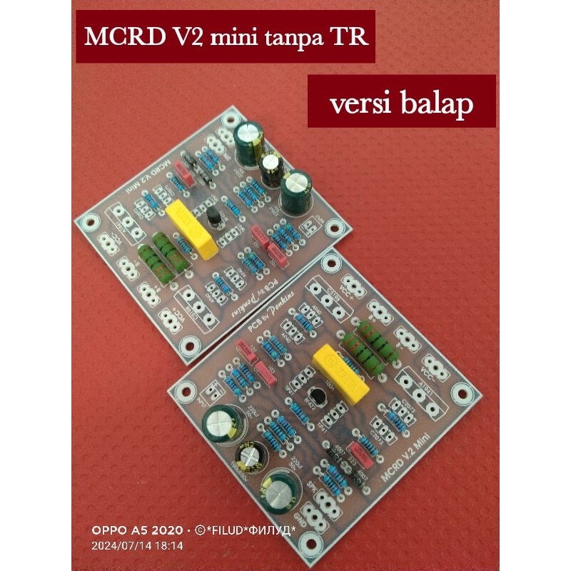 kit driver amplifier mcrd v2 mini tinggal tambah transistor