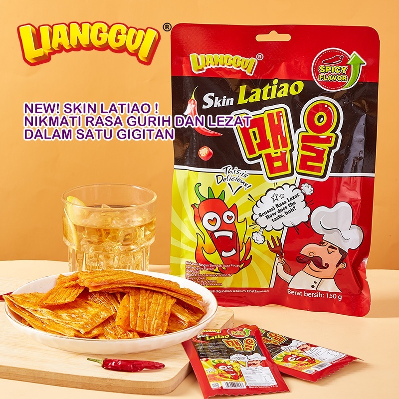 

Lianggui Latiao Sate 80g / BBQ / Cemilan Pedas Spicy / Vegetarian Halal