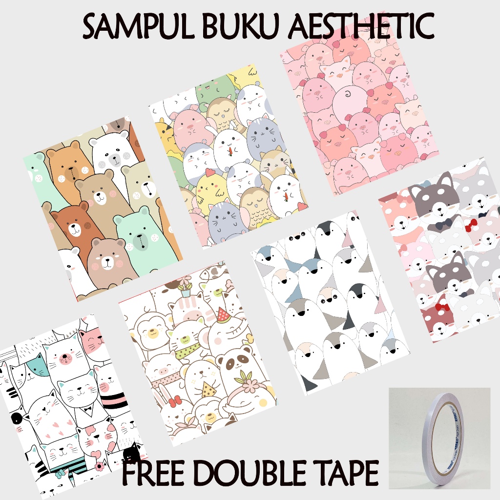 

(ISI 5 PCS) Sampul Buku Aesthetic - Sampul Buku Tulis - Sampul Buku Sekolah - Sampul Buku Big Boss Sidu - CAT 3