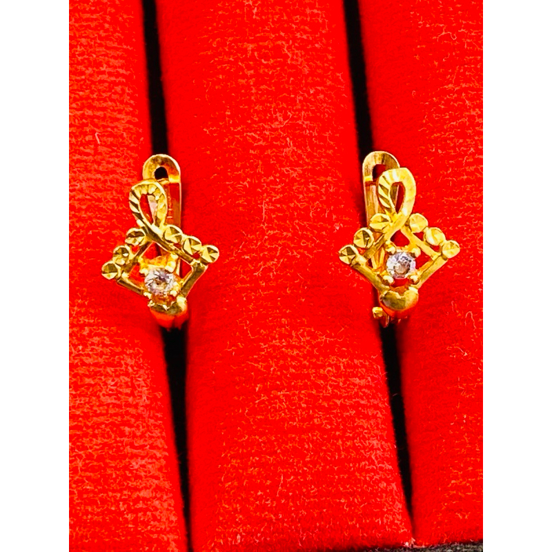 Anting Emas Wanita 16K(karat)/Cap 700