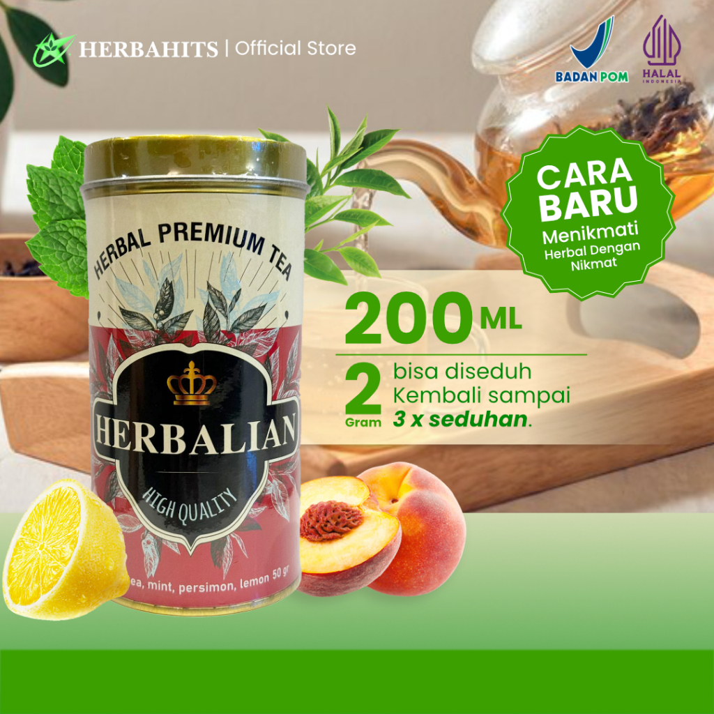 

HERBALIAN TEA Detox Herbal Sistem Pencernaan | Kolesterol | Darah Tinggi