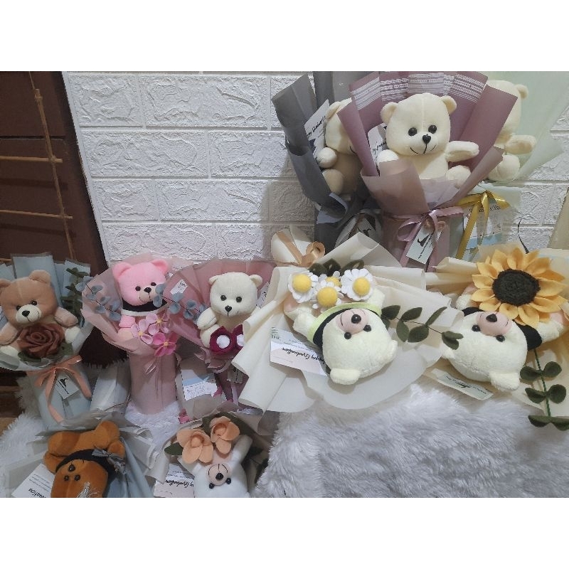 BBT - POLOS / BUKET BONEKA TEDDY - BUKET BONEKA PROFESI - BUKET BONEKA MURAH - BUKET BONEKA WISUDA L